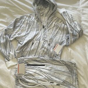 Sports Illustrated Swim Gray and White Track Pants & Joggers